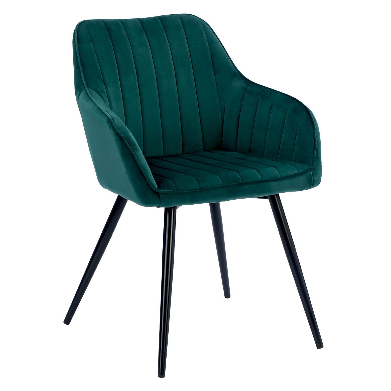 Chaise Bertille en Velours Noir