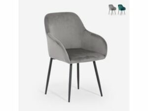 Fauteuil Karta en Velours Noir