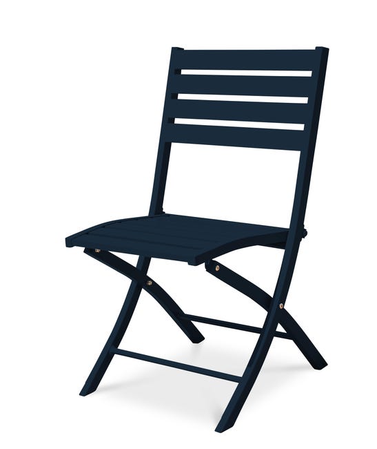 Chaise Marius en Aluminium Bleu Nuit