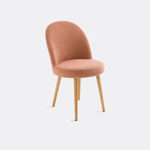 Chaise Inès en Velours Beige