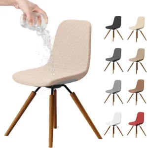 Chaise Scandinave en Tissu – Lot de 4