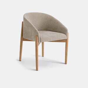 Fauteuil Beca en Tissu Beige