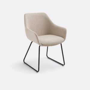 Fauteuil Celen en Tissu Noir