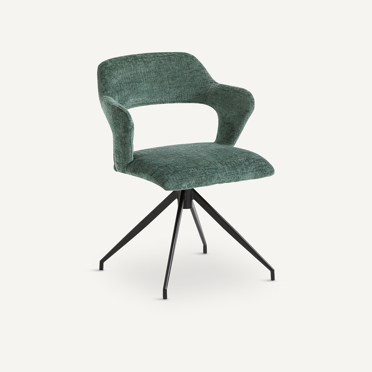 Fauteuil Asyar en Chenille Beige