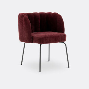 Fauteuil Douna en Velours Noir