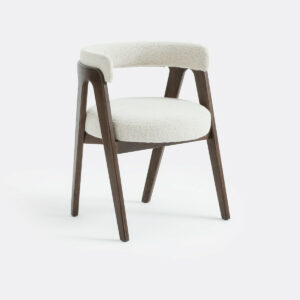 Fauteuil Valentina en Bouclette Beige
