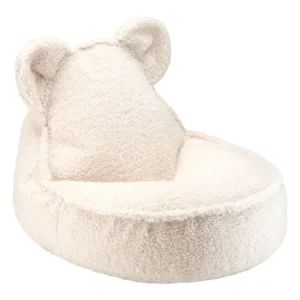 Fauteuil Teddy Bear en Tissu Beige – Smallable