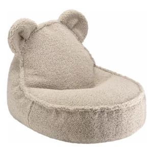 Fauteuil Teddy Bear en Tissu Beige