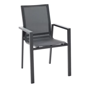 Fauteuil Odyssea en Tissu Gris Anthracite