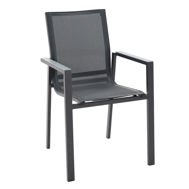 Fauteuil Odyssea en Tissu Gris Anthracite