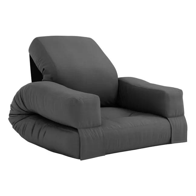 Pouf Mini Hippo en Tissu Gris – Smallable