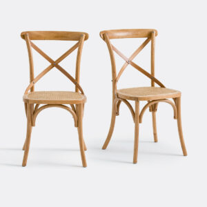 Chaise Cedak en Cannage La Redoute – Lot de 2