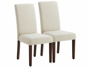 Chaise Épaisse Blanc Crème – Lot de 2
