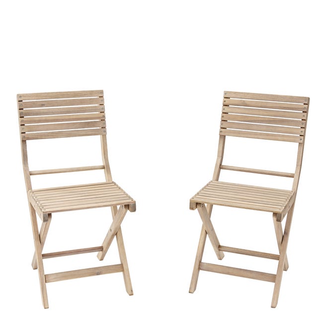 Chaise Solis II en Bois Marron – Lot de 2