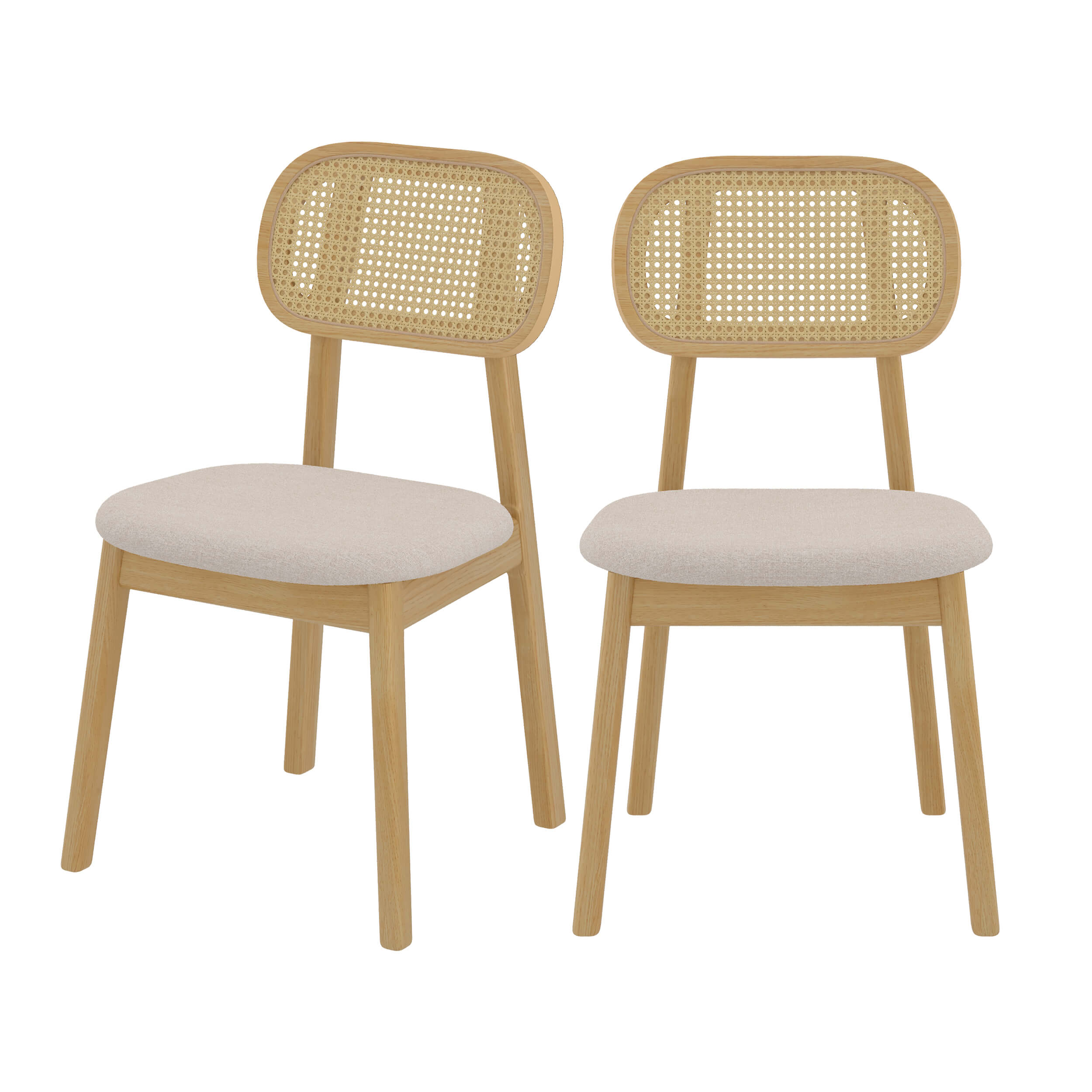 Chaise Maria en Rotin – Lot de 2