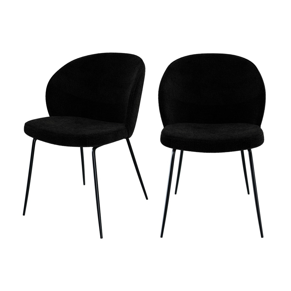 Chaise Bouclette Blanche – Lot de 2