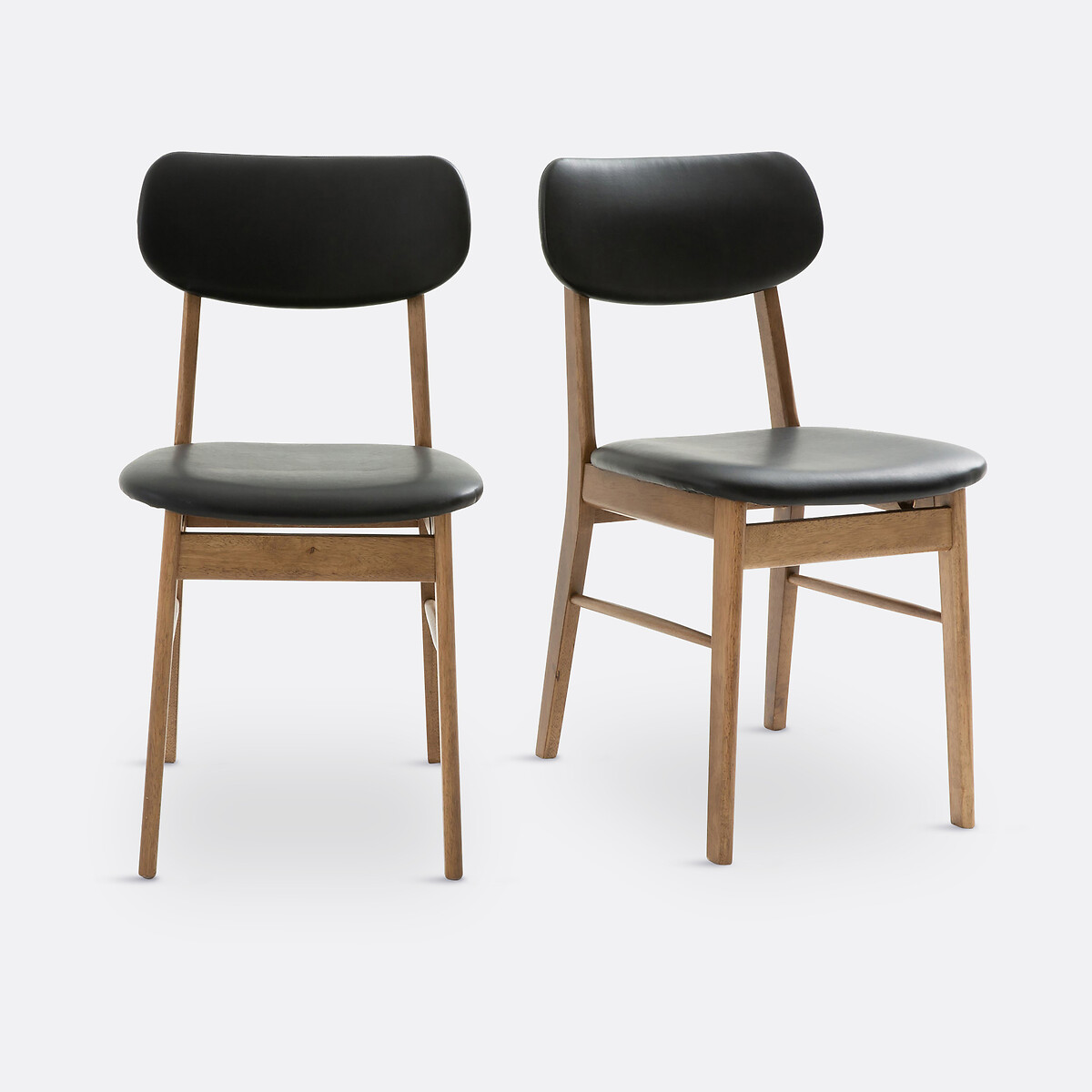 Chaise Selyn en Bois Noir – Lot de 2