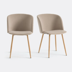 Fauteuil Lavergne en Velours Vert – Lot de 2