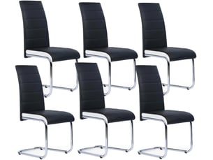 Chaise Mia Noire en Metal – Lot de 6
