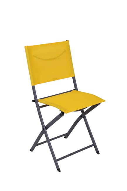 Chaise Emys en Acier Jaune