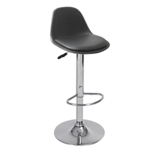 Tabouret Smith en Simili Noir