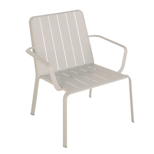 Chaise Idaho en Aluminium Beige Metal (LEROY MERLIN)