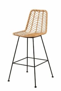 Tabouret Havana en Rotin Beige