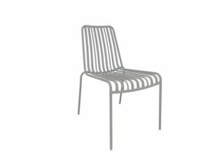 Chaise Design MAX en Métal Blanc