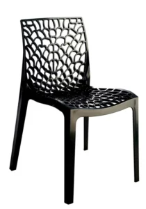 Chaise Grafik en Plastique Gris (LEROY MERLIN)