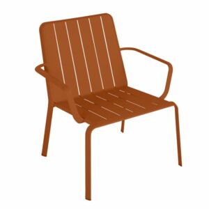 Chaise Idaho en Aluminium Terracotta