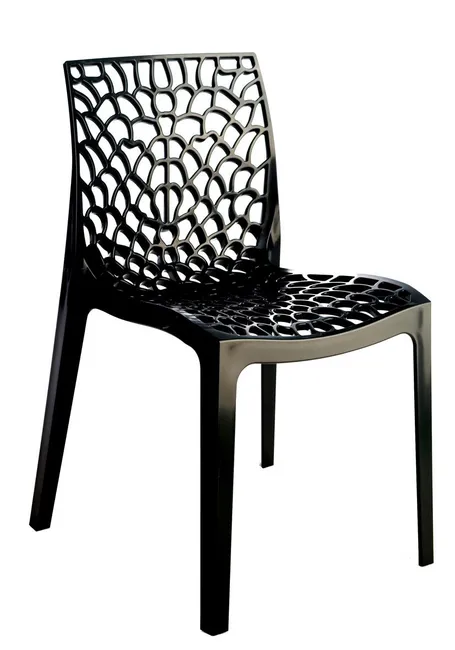 Chaise Grafik en Plastique Gris (LEROY MERLIN)