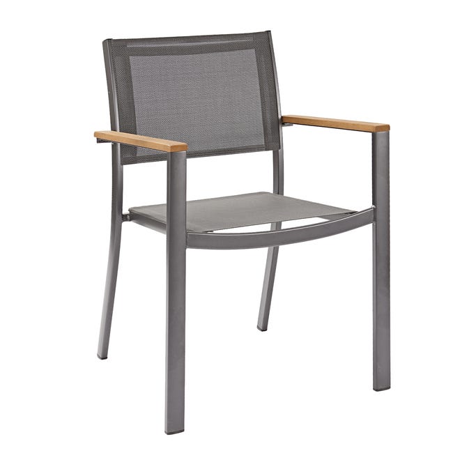 Fauteuil Oris en Aluminium Noir