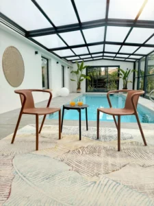 Fauteuil Diego en Plastique Terracotta