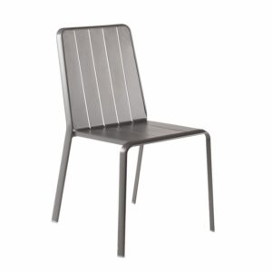 Chaise Idaho en Aluminium Gris – LEROY MERLIN