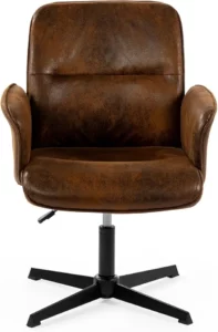 Fauteuil Ergonomique en Tissu Marron