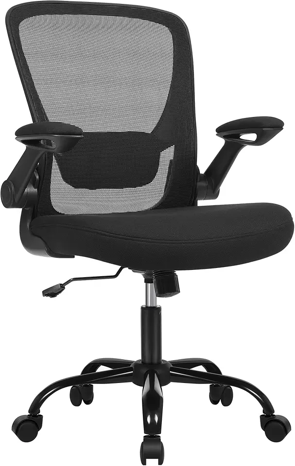 Chaise Ergonomique en Tissu Noir