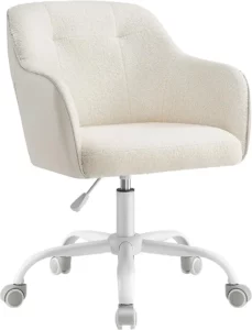 Chaise Ergonomique en Tissu Beige