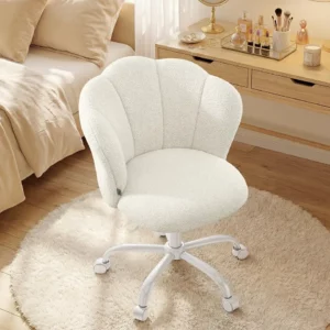 Chaise Rembourrée en Tissu Beige