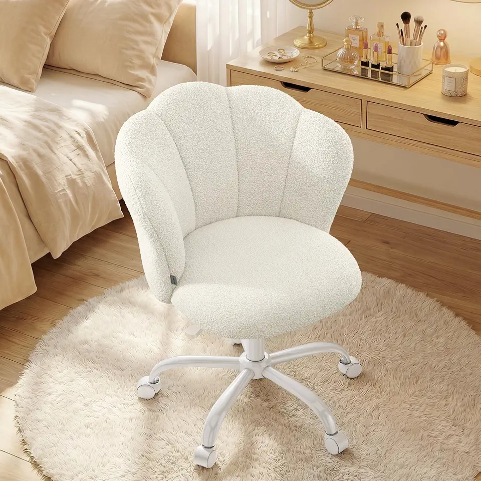 Chaise Rembourrée en Tissu Beige
