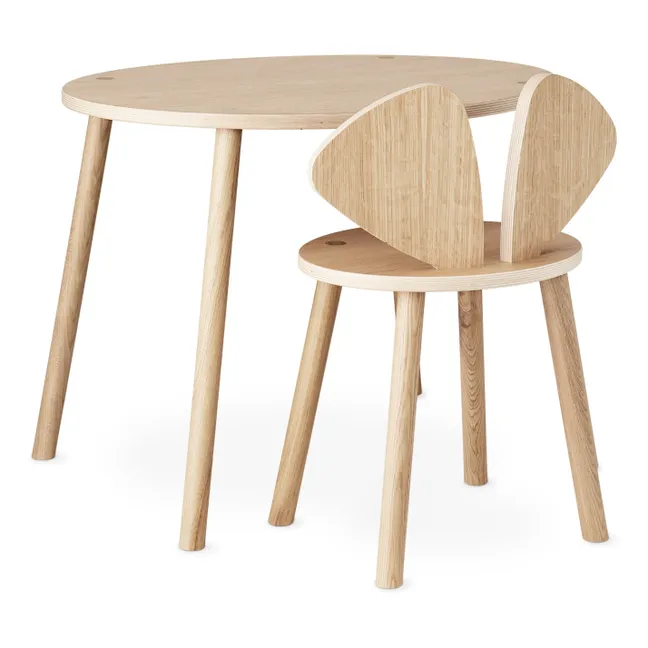 Chaise Souris en Tissu Jaune