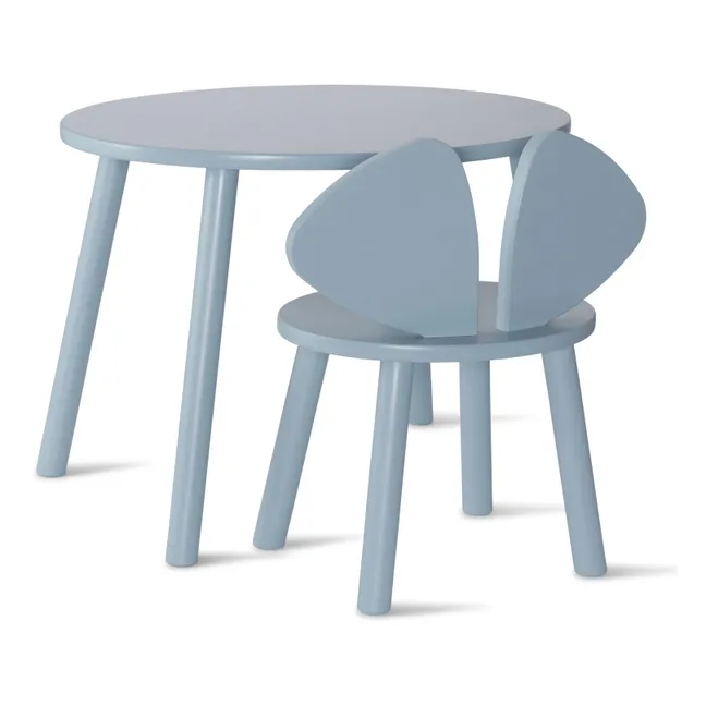 Chaise Souris en Bouleau Bleu