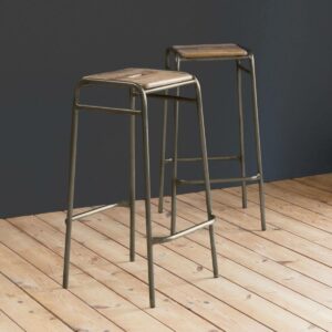 Tabouret Marcus en Bois Noir